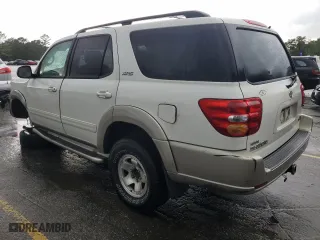 2001 Toyota Sequoia SR5 with VIN 5TDZT34A31S025587, listed as a Copart auction lot 54989924 with 236,607 mi miles and Salvage Title. Bid and sale history available at carsss.com. Image 2.