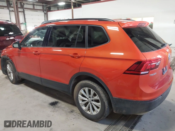2018 Volkswagen Tiguan S with VIN 3VV0B7AX4JM019424, listed as a IAAI auction lot 41868852 with 50,889 mi miles and . Bid and sale history available at DreamBid. Image 3.