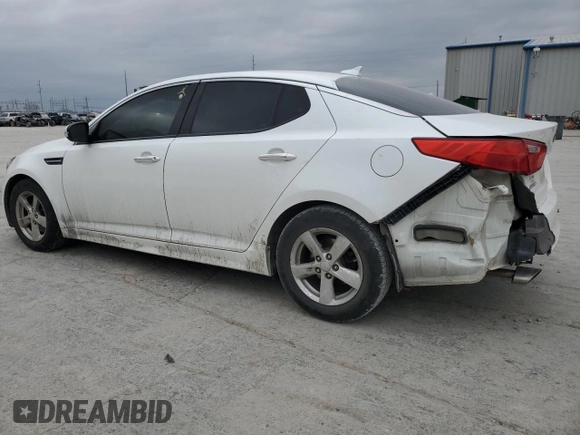 2015 Kia Optima LX with VIN KNAGM4A78F5596716, listed as a Copart auction lot 47467985 with 135,731 mi miles and Clean Title. Bid and sale history available at DreamBid. Image 2.