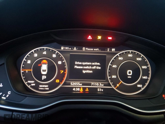 2019 Audi A5 Sportback Premium Plus with VIN WAUBNCF51KA044484, listed as a Copart auction lot 81545513 with 52,655 mi miles. Bid and sale history available at carsss.com. Image 9.