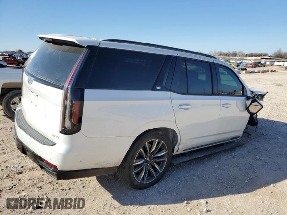2021 Cadillac Escalade Sport Platinum with VIN 1GYS4GKL7MR309313, listed as a Copart auction lot 89160815 with 33,540 mi miles and Salvage title. Bid and sale history available at DreamBid. Image 3.