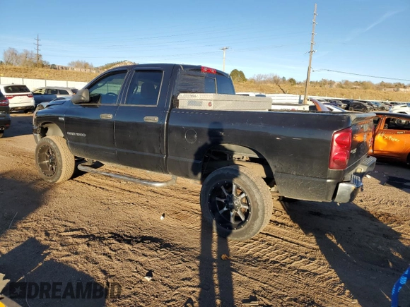 2007 Dodge 1500 ST with VIN 1D7HU18P87J513814, listed as a Copart auction lot 81496054 with 184,253 mi miles and Salvage Title. Bid and sale history available at DreamBid. Image 2.