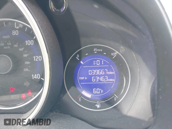 2019 Honda Fit LX with VIN 3HGGK5H43KM710749, listed as a IAAI auction lot 41834329 with 39,667 mi miles. Bid and sale history available at carsss.com. Image 15.