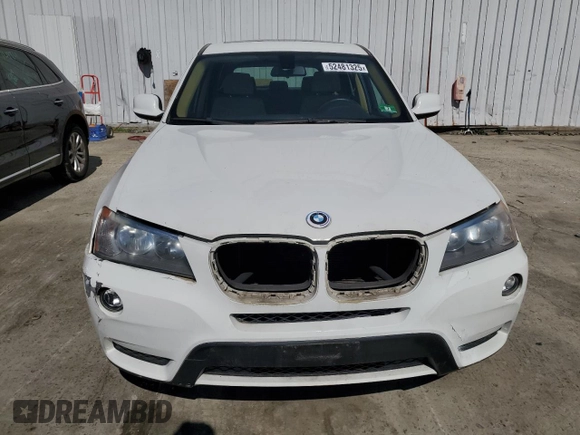 2013 BMW X3 xDrive28i with VIN 5UXWX9C54D0A09096, listed as a Copart auction lot 52481325 with Not Provided miles and Clean Title. Bid and sale history available at DreamBid. Image 5.