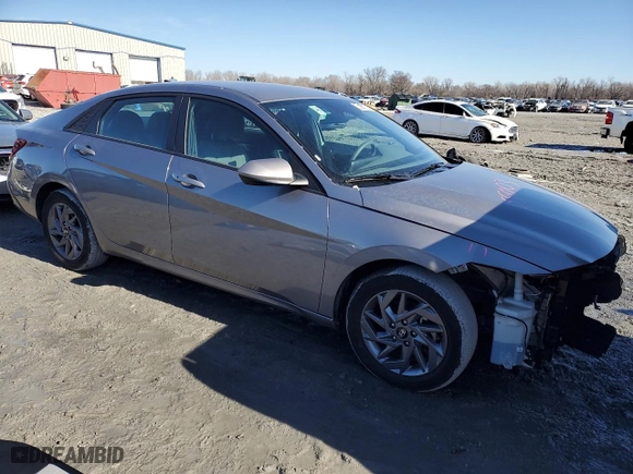 2024 Hyundai Elantra SEL with VIN KMHLM4DG5RU672377, listed as a Copart auction lot 46746345 with 24,316 mi miles and Salvage Title. Bid and sale history available at carsss.com. Image 4.