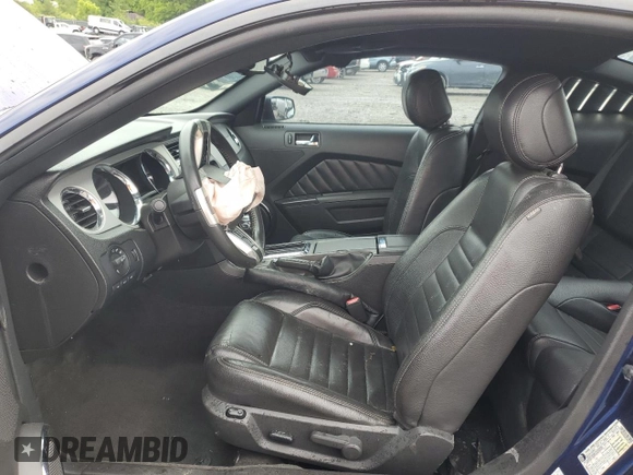 2012 Ford Mustang Premium with VIN 1ZVBP8AM3C5261728, listed as a Copart auction lot 55683435 with 75,140 mi miles and Clean title. Bid and sale history available at DreamBid. Image 7.