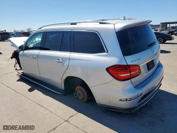 2019 Mercedes-Benz GLS with VIN 4JGDF6EE0KB236626, listed as a Copart auction lot 47882025 with 0 mi miles and Clean Title. Bid and sale history available at carsss.com. Image 2.