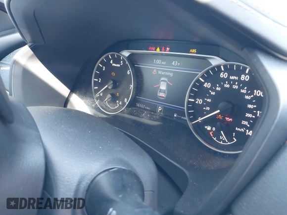 2019 Nissan Altima SR with VIN 1N4BL4CV4KC117733, listed as a IAAI auction lot 41977198 with 56,167 mi miles and . Bid and sale history available at carsss.com. Image 7.