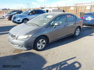 2013 Honda Civic Sdn LX with VIN 2HGFB2F55DH300560, listed as a IAAI auction lot 41058093 with 87,206 mi miles. Bid and sale history available at carsss.com. Image 17.