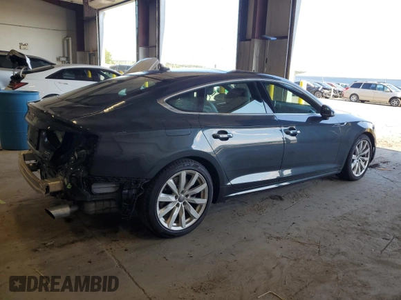 2018 Audi A5 Sportback Premium Plus with VIN WAUBNCF54JA129236, listed as a Copart auction lot 63977183 with 52,521 mi miles. Bid and sale history available at carsss.com. Image 3.