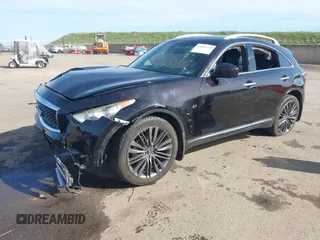 2017 Infiniti QX70 with VIN JN8CS1MW1HM410293, listed as a IAAI auction lot 41689343 with 149,823 mi miles and . Bid and sale history available at DreamBid. Image 17.