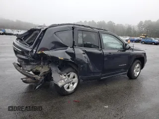 2014 Jeep Compass Sport with VIN 1C4NJCBA0ED552043, listed as a Copart auction lot 51749685 with 0 mi miles and Salvage Title. Bid and sale history available at carsss.com. Image 3.