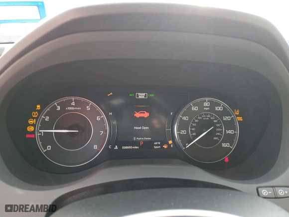 2019 Acura RDX w/Technology Pkg with VIN 5J8TC1H55KL003800, listed as a Copart auction lot 41853495 with 38,850 mi miles and Salvage Title. Bid and sale history available at carsss.com. Image 9.