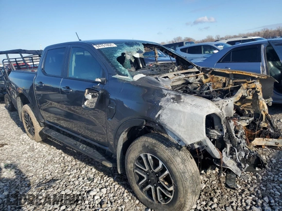2024 Ford Ranger Lariat with VIN 1FTER4KH6RLE19357, listed as a Copart auction lot 84761804 with Not provided miles and Salvage title. Bid and sale history available at DreamBid. Image 4.