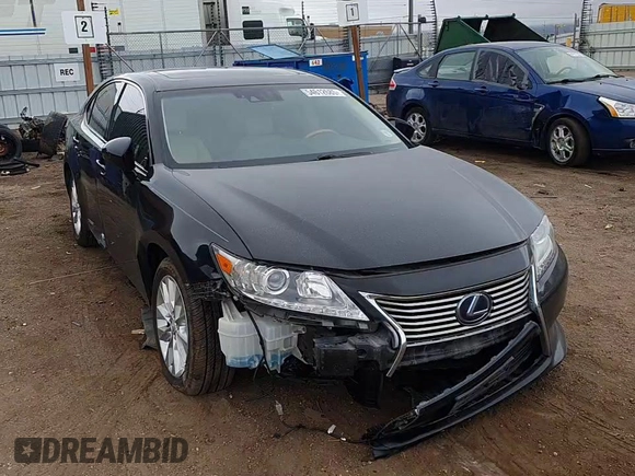2013 Lexus ES 300h with VIN JTHBW1GG4D2003735, listed as a Copart auction lot 54612685 with 130,280 mi miles and Salvage Title. Bid and sale history available at DreamBid. Image 13.