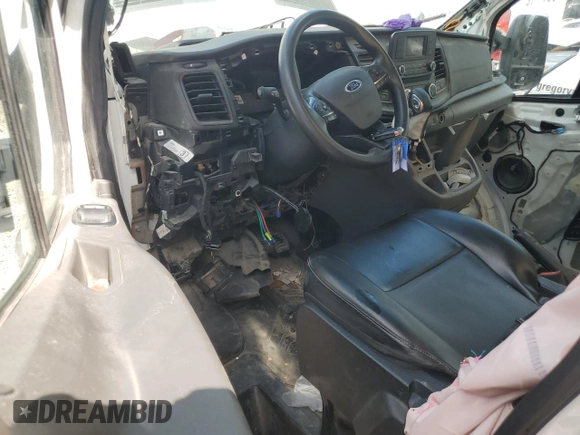2021 Ford Transit with VIN 1FDBF8PG8MKA05168, listed as a Copart auction lot 59320854 with Not Provided miles and Salvage Title. Bid and sale history available at DreamBid. Image 8.
