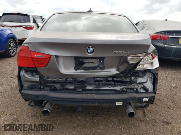 2011 BMW 3 Series 335i xDrive with VIN WBAPL5C53BA918006, listed as a Copart auction lot 56460925 with Not provided miles and Salvage title. Bid and sale history available at DreamBid. Image 6.