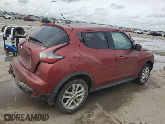 2015 Nissan Juke S with VIN JN8AF5MRXFT511624, listed as a Copart auction lot 51008695 with 189,983 mi miles and Salvage Title. Bid and sale history available at carsss.com. Image 3.