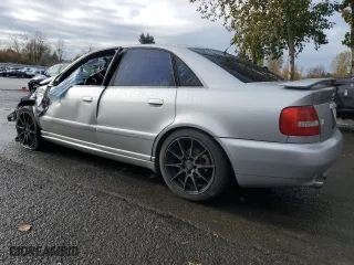2001 Audi S4 with VIN WAURD68D61A009655, listed as a Copart auction lot 81770434 with 0 mi miles and Salvage Title. Bid and sale history available at carsss.com. Image 2.
