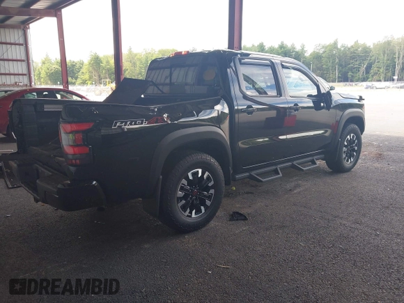 2023 Nissan Frontier SV with VIN 1N6ED1EK1PN634535, listed as a IAAI auction lot 42748147 with 32,304 mi miles and . Bid and sale history available at DreamBid. Image 4.