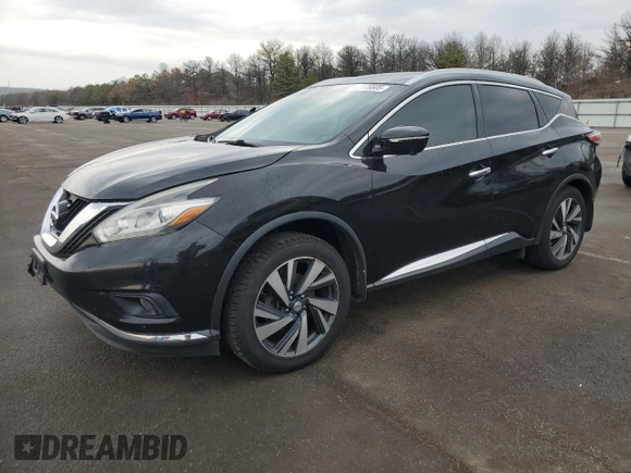 2015 Nissan Murano Platinum with VIN 5N1AZ2MH8FN269554, listed as a Copart auction lot 52176505 with 179,434 mi miles and Clean Title. Bid and sale history available at DreamBid. Image 1.