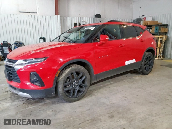 2020 Chevrolet Blazer LT with VIN 3GNKBDR44LS711415, listed as a Copart auction lot 60821265 with Not provided miles and Salvage title. Bid and sale history available at DreamBid. Image 1.