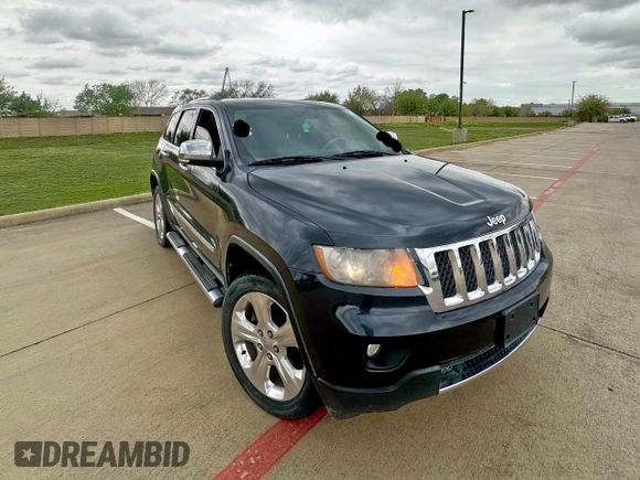 2013 Jeep Grand Cherokee Overland with VIN 1C4RJECT3DC533830, listed as a Copart auction lot 51374515 with 175,777 mi miles and Clean Title. Bid and sale history available at carsss.com. Image 1.