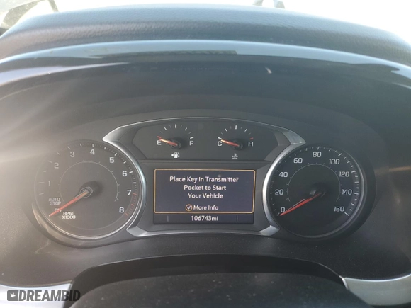 2020 Chevrolet Traverse LT Cloth with VIN 1GNERGKW8LJ209045, listed as a Copart auction lot 45684815 with 106,743 mi miles and Salvage Title. Bid and sale history available at carsss.com. Image 9.