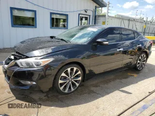 2017 Nissan Maxima SV with VIN 1N4AA6AP6HC433242, listed as a Copart auction lot 58003125 with 142,469 mi miles and Salvage title. Bid and sale history available at DreamBid. Image 1.