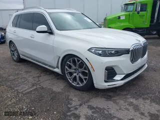 2019 BMW X7 xDrive40i with VIN 5UXCW2C53KL083874, listed as a IAAI auction lot 41280522 with 155,067 mi miles. Bid and sale history available at carsss.com. Image 1.