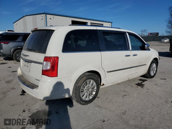 2013 Chrysler Town & Country Limited with VIN 2C4RC1GG7DR645926, listed as a Copart auction lot 46692665 with 235,185 mi miles and Salvage Title. Bid and sale history available at carsss.com. Image 3.