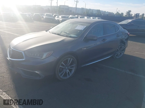 2019 Acura TLX w/Technology Pkg with VIN 19UUB2F41KA002372, listed as a IAAI auction lot 41275173 with 77,758 mi miles. Bid and sale history available at carsss.com. Image 2.