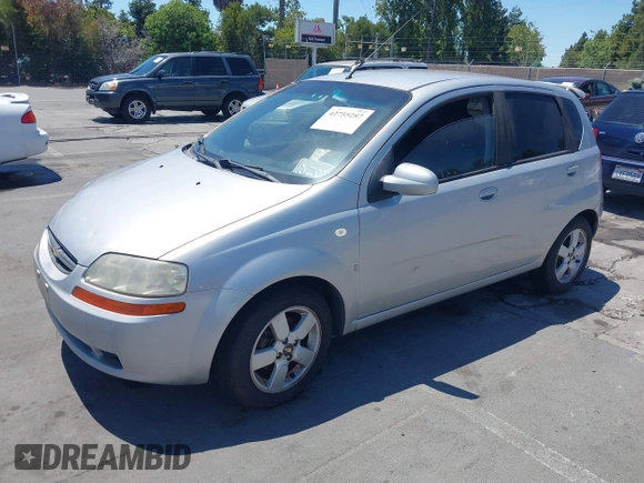 2008 Chevrolet Aveo LS with VIN KL1TD66618B086796, listed as a IAAI auction lot 42755287 with 148,103 mi miles and . Bid and sale history available at DreamBid. Image 2.