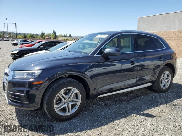2019 Audi Q5 Premium with VIN WA1ANAFYXK2134928, listed as a Copart auction lot 52000835 with 95,985 mi miles and Salvage Title. Bid and sale history available at carsss.com. Image 1.