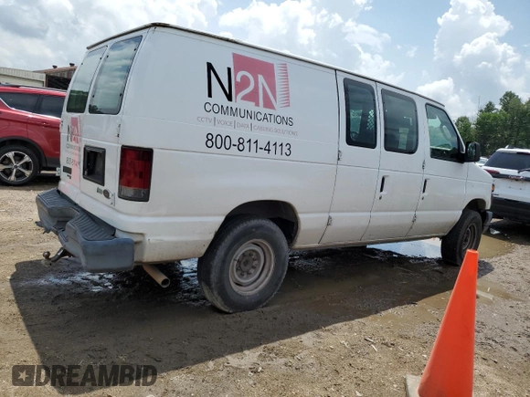 2013 Ford Econoline Cargo Commercial z VIN 1FTNE2EW3DDA51779, wystawiony jako Copart lot #53250015 z przebiegiem 261 768 mil mil oraz Nie do naprawy • Non repairable. Historia ofert i sprzedaży dostępna na DreamBid. Obrazek 3.