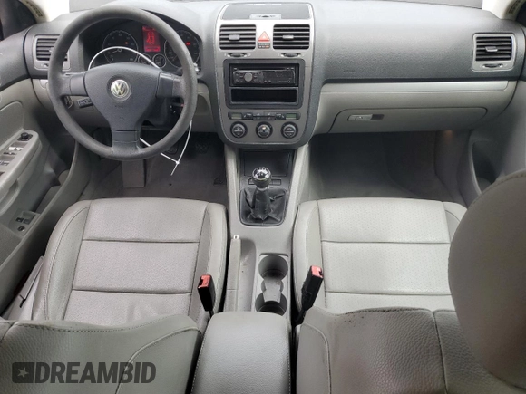 2005 Volkswagen Jetta 2.5L with VIN 3VWRG71K45M628981, listed as a Copart auction lot 58531595 with 128,217 mi miles and Salvage title. Bid and sale history available at DreamBid. Image 8.