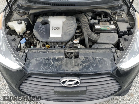 2015 Hyundai Veloster Turbo with VIN KMHTC6AE5FU244015, listed as a Copart auction lot 54088315 with 122,814 mi miles and Salvage Title. Bid and sale history available at carsss.com. Image 11.
