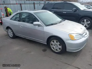 2001 Honda Civic EX with VIN 1HGEM22991L003255, listed as a IAAI auction lot 41613024 with 197,787 mi miles. Bid and sale history available at carsss.com. Image 1.