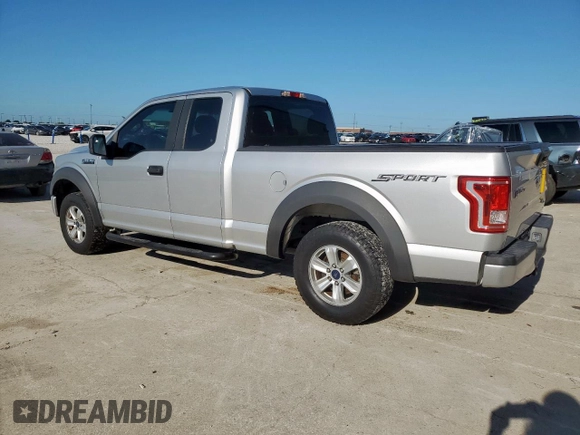 2016 Ford F-150 XL with VIN 1FTEX1C89GFA36835, listed as a Copart auction lot 61266455 with 98,187 mi miles and Salvage title. Bid and sale history available at DreamBid. Image 2.