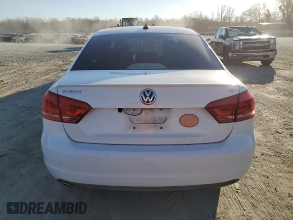 2013 Volkswagen Passat SE with VIN 1VWBH7A34DC021793, listed as a Copart auction lot 43985805 with 183,463 mi miles and Salvage Title. Bid and sale history available at carsss.com. Image 6.