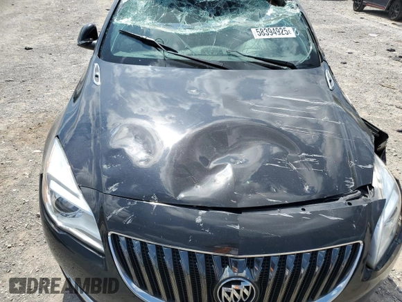 2016 Buick Regal Premium II with VIN 2G4GS5GX1G9180738, listed as a Copart auction lot 58394925 with Not provided miles and Salvage title. Bid and sale history available at DreamBid. Image 11.