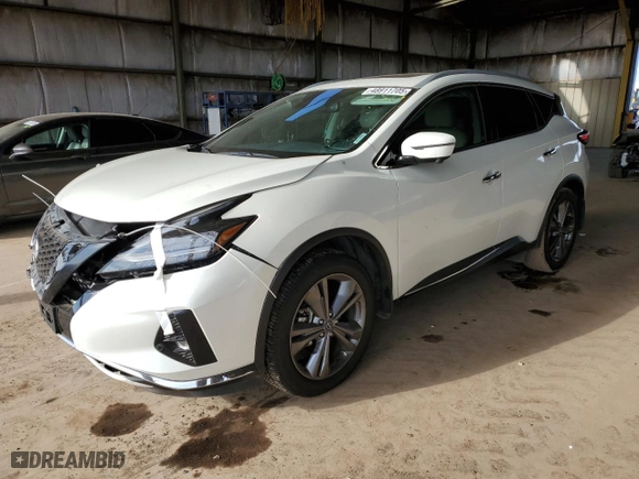 2023 Nissan Murano Platinum with VIN 5N1AZ2DJ8PC100828, listed as a Copart auction lot 48911705 with 44,778 mi miles and Salvage Title. Bid and sale history available at carsss.com. Image 1.