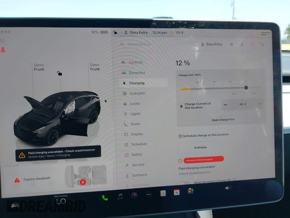 2024 Tesla Model Y with VIN 7SAYGDED9RF191453, listed as a IAAI auction lot 42272051 with 7,805 mi miles and . Bid and sale history available at DreamBid. Image 18.