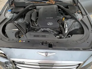 2015 Hyundai Genesis 3.8L with VIN KMHGN4JE9FU100693, listed as a Copart auction lot 81170334 with 128,109 mi miles and Salvage Title. Bid and sale history available at DreamBid. Image 12.