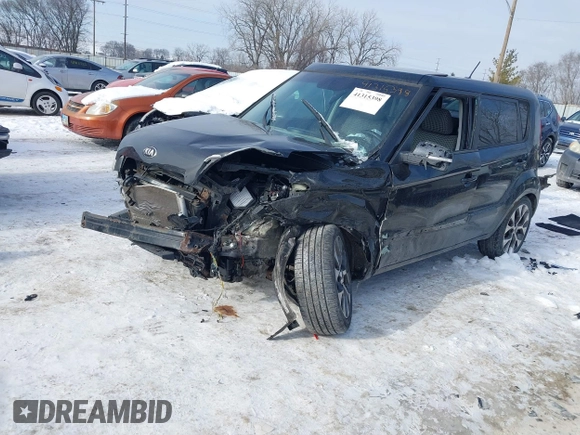 2013 Kia Soul ! with VIN KNDJT2A64D7753165, listed as a IAAI auction lot 41315398 with 105,631 mi miles. Bid and sale history available at carsss.com. Image 2.