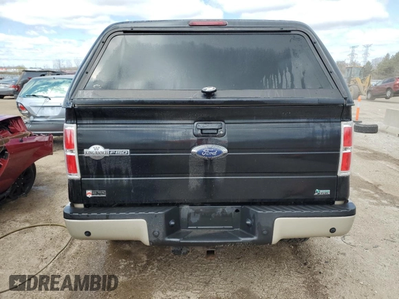2010 Ford F-150 XL with VIN 1FTFW1EVXAKE36346, listed as a Copart auction lot 52574855 with 187,635 mi miles and Salvage Title. Bid and sale history available at DreamBid. Image 6.