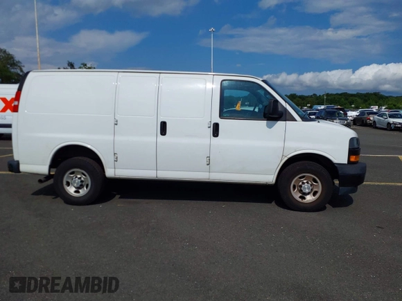 2019 Chevrolet Express Cargo with VIN 1GCWGAFP8K1370495, listed as a IAAI auction lot 42692818 with 73,398 mi miles and . Bid and sale history available at DreamBid. Image 13.