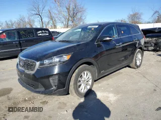 2019 Kia Sorento LX V6 with VIN 5XYPGDA5XKG475213, listed as a Copart auction lot 83560254 with 155,553 mi miles and Salvage Title. Bid and sale history available at carsss.com. Image 1.
