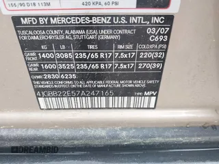 2007 Mercedes-Benz M 320 CDI z VIN 4JGBB22E57A247165, wystawiony jako IAAI lot #42526731 z przebiegiem 237 738 mil mil oraz . Historia ofert i sprzedaży dostępna na DreamBid. Obrazek 9.