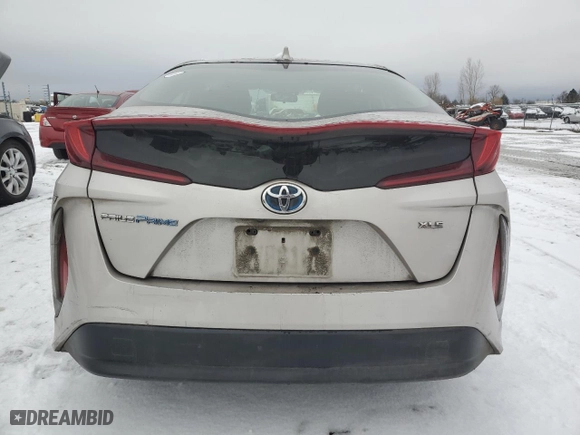 2021 Toyota Prius Prime LE with VIN JTDKAMFP2M3175386, listed as a Copart auction lot 45043115 with 339,692 mi miles and Salvage Title. Bid and sale history available at carsss.com. Image 6.